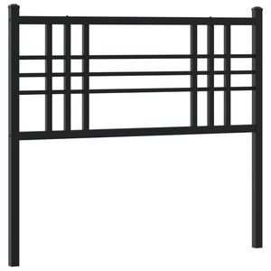 vidaXL Metalowe wymienne wezgłowie, czarne, 100 cm