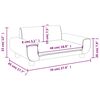 vidaXL Sofa dla dzieci, czarna, 70x45x33 cm, aksamit