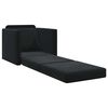 vidaXL Sofa Bed Czarny 74 x 77 x 81 cm Aksamit