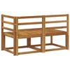 vidaXL Modułowa sofa na zewnątrz 2 Sztuka Naturalny Lite Drewno Akacji