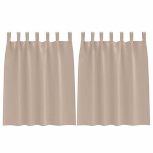 vidaXL Firany blackout z k&oacute;łkami 2 pcs Ciemnoszary 140 x 140 cm