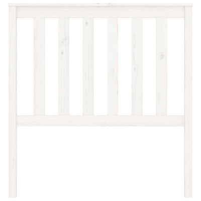 vidaXL Wezgłowie łóżka, białe, 96x6x101 cm, lite drewno sosnowe