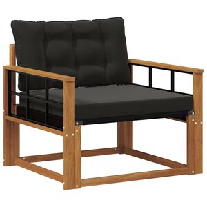 vidaXL Zestaw sof na zewnątrz Drewno akacji i tekstylen Naturalny