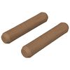 vidaXL Drewniane kołki 2 pcs Brązowy &Oslash;8 x 35 mm Lite drewno