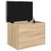 vidaXL Ławka ze schowkiem Sonoma Oak 62x42x45 cm Drewno konstrukcyjne