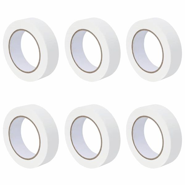 vidaXL Taśmy Maska Malarska 6 pcs Biały 30mm x 50m Papier