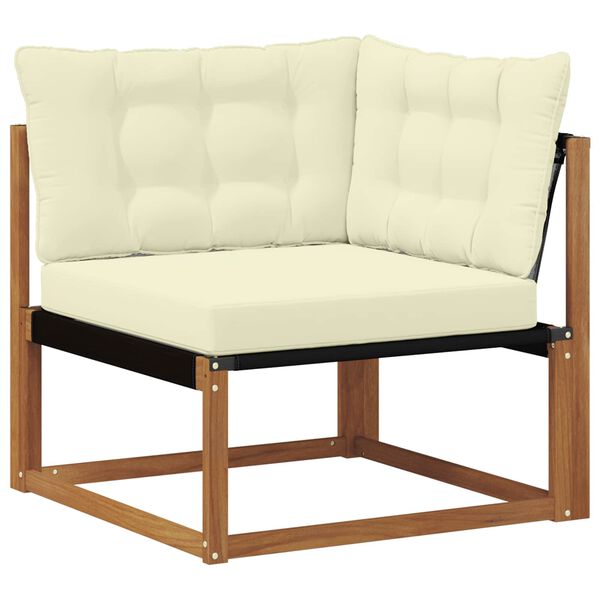 vidaXL Sofa narożna na zewnątrz Lite Drewno Akacji Naturalny