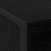 vidaXL Stolik nocny z szufladą Czarny Dąb 50 x 39,5 x 50 cm