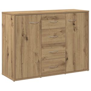 vidaXL Komoda, dąb artisan, 88x30x64 cm, materiał drewnopochodny