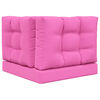 vidaXL Poduszka do sofy na zewnątrz 3 pcs R&oacute;żowy Poliester