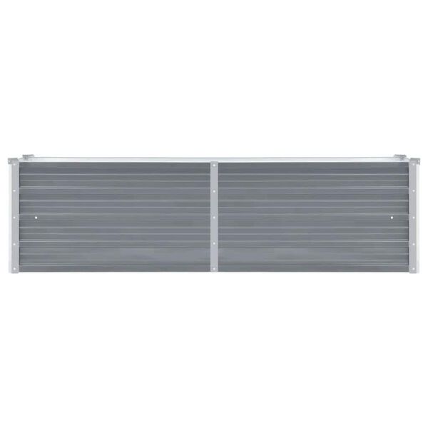 vidaXL Podwyższona donica z galwanizowanej stali, 160x40x45 cm, szara