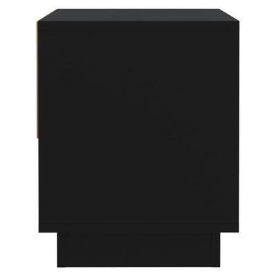 vidaXL Szafka nocna, czarna, 45x34x44 cm, płyta wiórowa