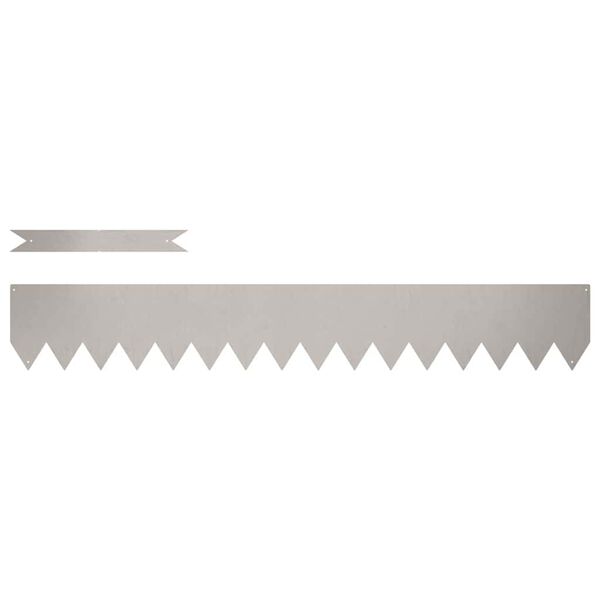 vidaXL Krawężnik do trawnika 10 pcs Brązowy 100 x 0.05 x 20 cm