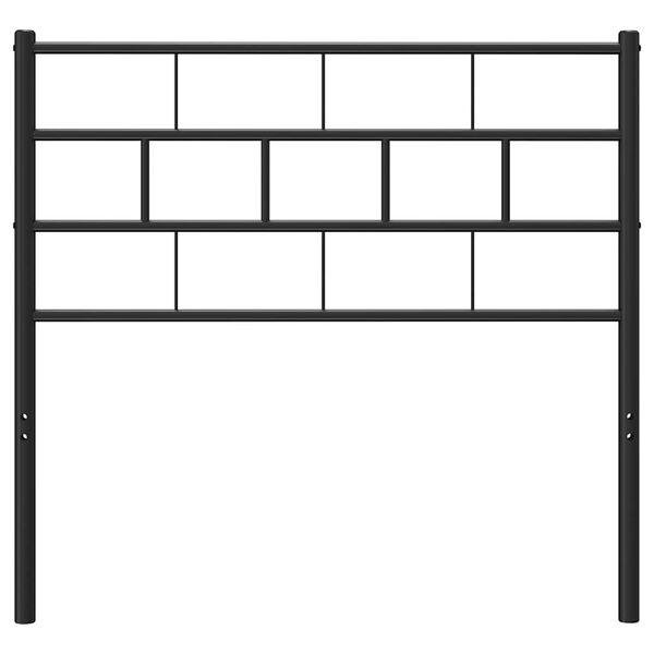 vidaXL Metalowe wymienne wezgłowie, czarne, 75 cm