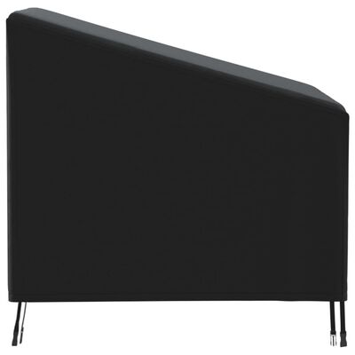 vidaXL Pokrowiec na krzesło ogrodowe, czarny, 90x90x50/75 cm, tkanina