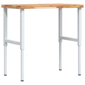vidaXL Stolik roboczy, 100x60x(73-99,5) cm, prostokątny, akacjowy