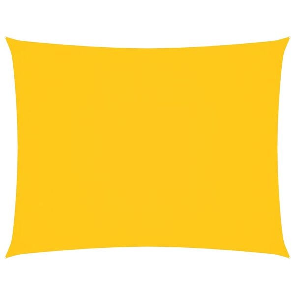 vidaXL Żagiel ogrodowy, tkanina Oxford, prostokątny, 3,5x5 m, ż&oacute;łty