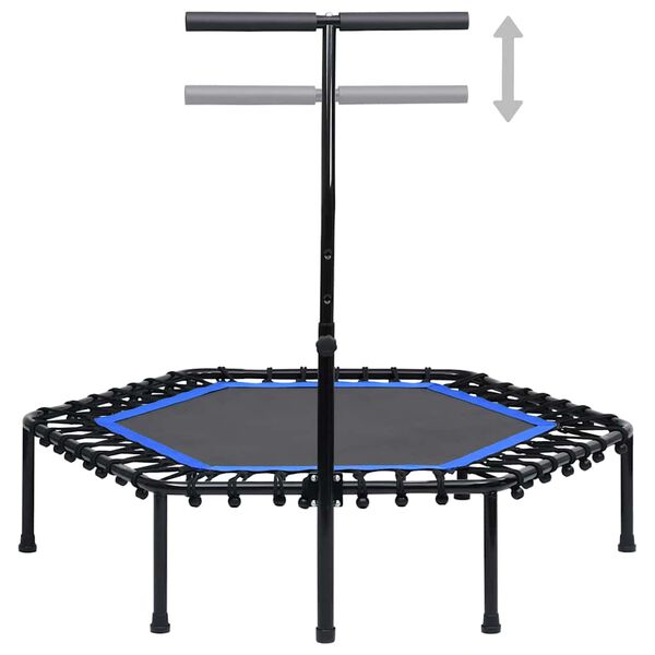 vidaXL Trampolina fitness z uchwytem, 122 cm