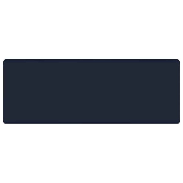 vidaXL Kwadratowa umywalka z przelewem, matowy granat, 41x41 cm