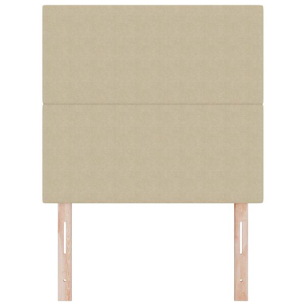 vidaXL Zagł&oacute;wek Jasnozielony szary 80 cm Sk&oacute;ra ekologiczna