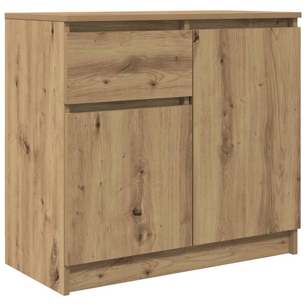 vidaXL Komoda z szufladą Artisan Oak 71x35x65 cm Drewno klejone