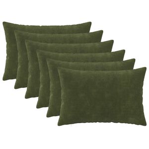 vidaXL Poszewka na poduszkę 6 pcs HEERLEN zielony 30 x 50 cm