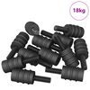 vidaXL Śruba dystansowa 4865 szt. Czarny M4 Guma i stal