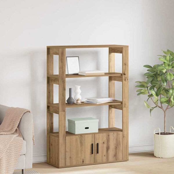 vidaXL Bufet dąb artisan 30 x 80 x 119,5 cm Materiał drewnopochodny