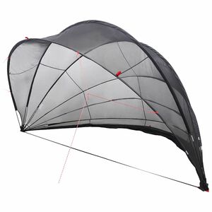 vidaXL Kopuła basenowa 592 x 590 x 275 cm Poliester 185T z powłoką PU