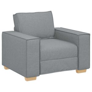 vidaXL Sofa Fotel Jasnoszary 100x78x84 cm Tkanina