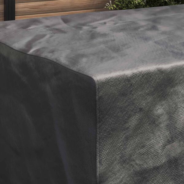 vidaXL Pokrowiec na meble Gładki Czarny 210 x 130 x 70 cm 600D