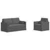 vidaXL Sofa 2 pcs Ciemnoszary 158 x 78 x 80 cm tkanina
