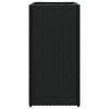 vidaXL Donice ogrodowe, 2 szt., czarne, 30x30x60 cm, rattan PE