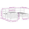 vidaXL 5-cz. zestaw mebli do ogrodu, lite drewno sosnowe