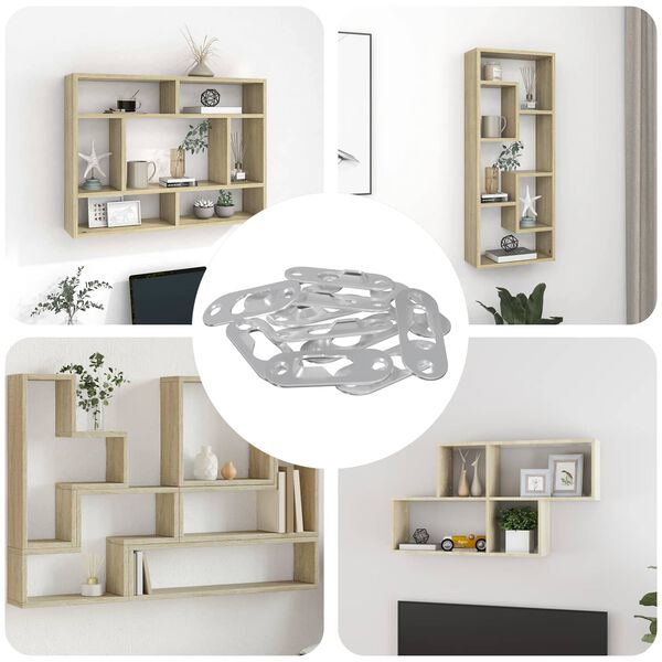 vidaXL Wieszak na otw&oacute;r 12 pcs Srebrny 45 x 16 x 3.5 mm Żelazo