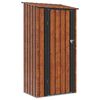 vidaXL Schowki ogrodowe Brązowy 103 x 74 x 200 cm Metal