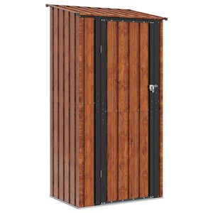 vidaXL Schowki ogrodowe Brązowy 103 x 74 x 200 cm Metal