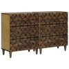 vidaXL Bufet 2 pcs Brązowy 60 x 33,5 x 75 cm Drewno z mango