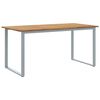 vidaXL St&oacute;ł Ogrodowy Szary 160 x 80 x 75 cm Lite Drewno Akacji