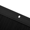 vidaXL Uszczelki z szczotką do drzwi na zatrzask 2 pcs Czarny 100 cm