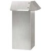 vidaXL Ogrodzenie ślimakowe 13,5 x 13,5 x 25 cm Stal nierdzewna