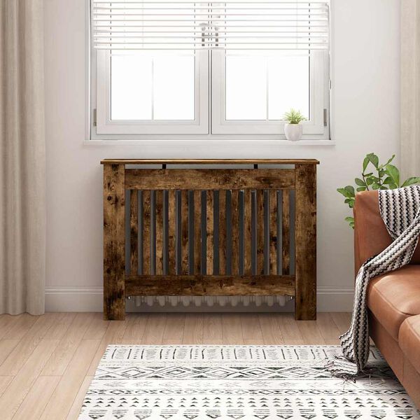 vidaXL Pokrywa Grzejnika Dąb wędzony 112 x 19 x 81,5 cm