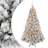 vidaXL Sztuczna choinka z bombką 180 cm 300 LED Ciepła biel
