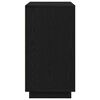 vidaXL Bufet Czarny Dąb 80 x 40 x 75 cm Materiał drewnopochodny