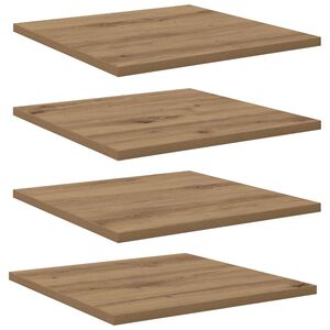 vidaXL P&oacute;łka na książki 4 pcs Brązowy 40 x 40 x 1,5 cm