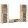 vidaXL Zestaw szafek RTV z szufladą Dąb Sonoma Materiał drewnopochodny