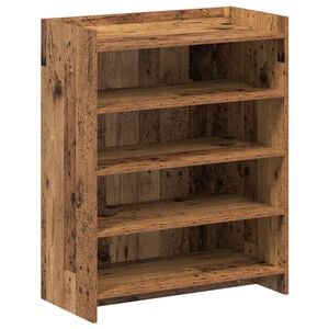 vidaXL Szafka na buty z przechowywaniem Stare drewno 73,5 x 36 x 92 cm