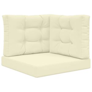 vidaXL Poduszka do sofy na zewnątrz 3 pcs Kremowy Poliester