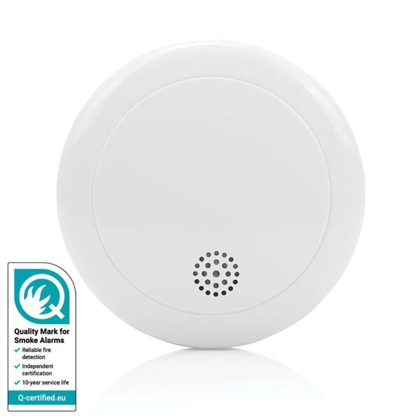 Smartwares Czujnik dymu z alarmem, 12x9x4 cm, biały