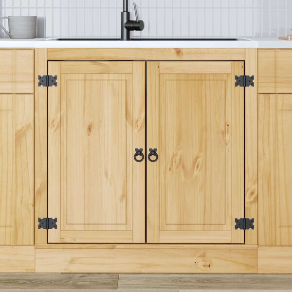 vidaXL Szafkowy SKI Miodowy Brąz 80 x 46 x 81,5 cm Lite drewno sosnowe